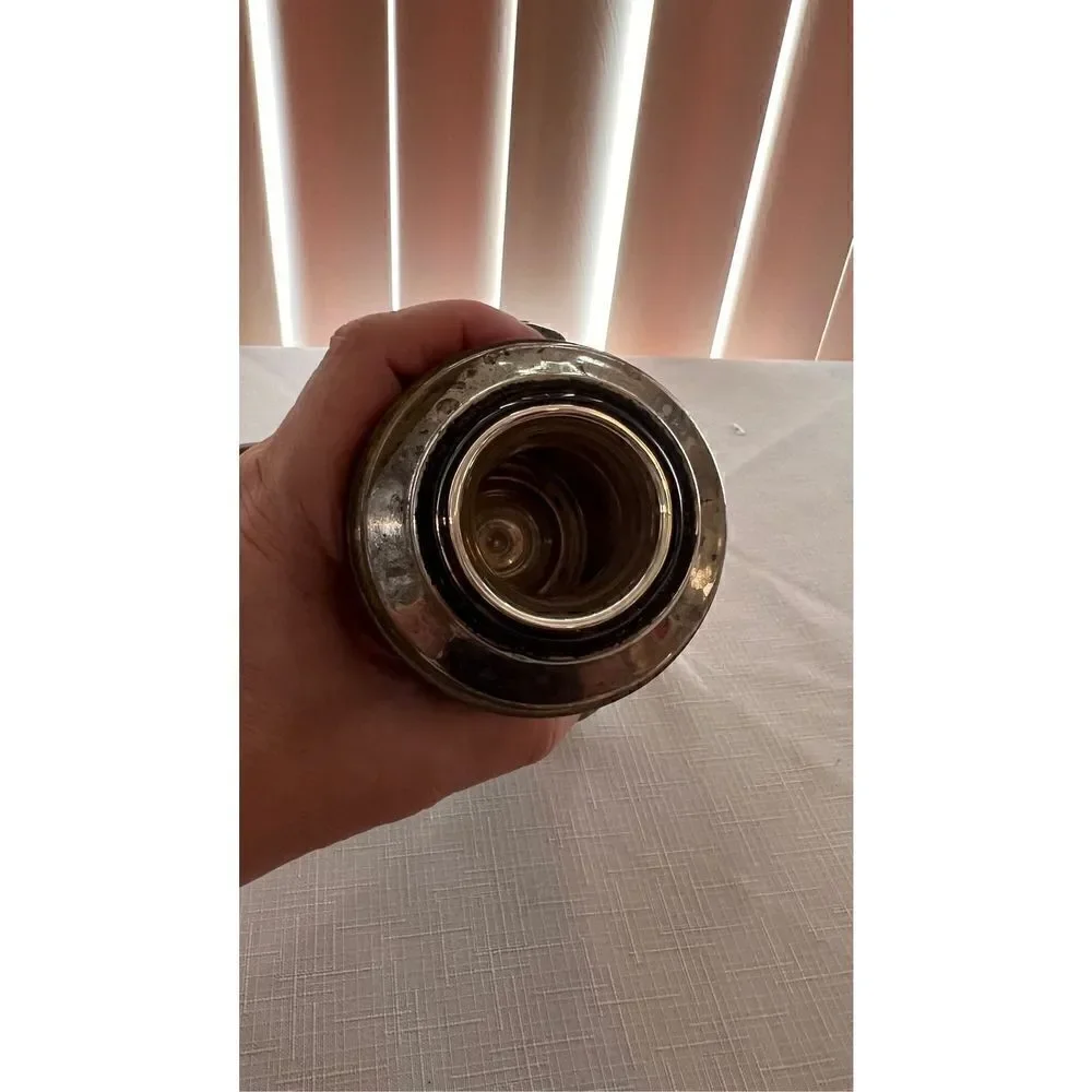 VINTAGE ALADDIN STEEL 1 PINT BOTTLE THERMOS AND CORK